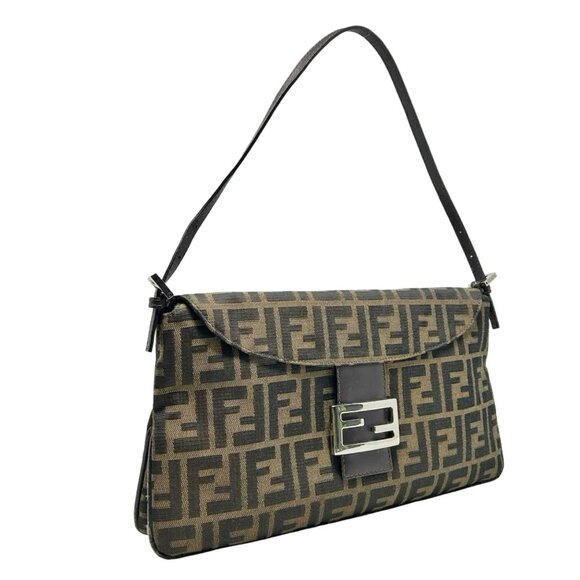 Fendi Vintage Zucca Double Flap Baguette - Picture 2 of 4